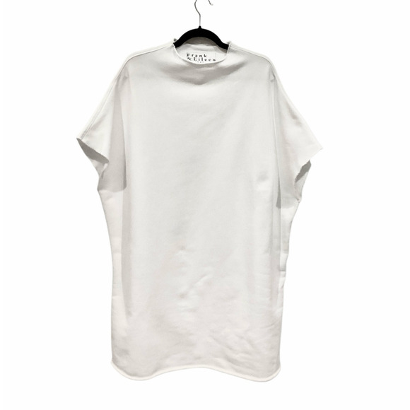 Frank & Eileen Ella The Easiest Dress Triple Fleece In White Size Medium - Large - Picture 2 of 13